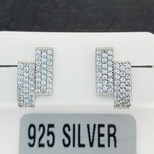 "925 sterling silver luxury CZ earrings for women/girls, Best for gift, RJUS2203